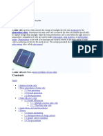 Solar Cell: Photovoltaic Effect