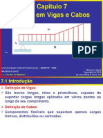 Capítulo VII - Forças em Vigas e Cabos