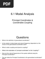 6.1 Modal Analysis: Principal Coordinates & Coordinates Coupling