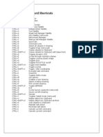 AutoCAD Keyboard Shortcuts 2012