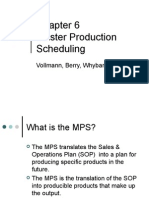 Chapter 6 Master Production Scheduling