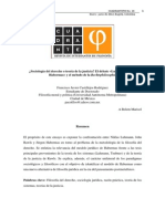 ¿Sociología Del Derecho o Teoría de La Justicia? El Debate Luhmann-Rawls - Habermas y El Método de La Rechtsphilosophie