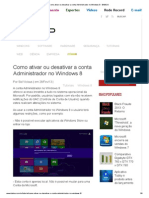 Como Ativar Ou Desativar A Conta Administrador No Windows 8 - BABOO