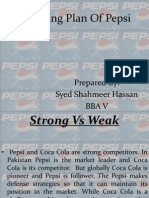 Presentation Marketing Plan of Pepsi