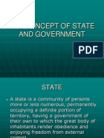 The Concept of State and Government