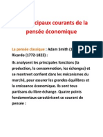 Les Principaux Courants de La Pensée Économique - Copie