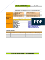 Plan de Gestion Del Cronograma