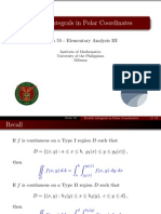 08 Double Integrals in Polar Coordinates - Handout