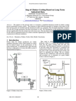 Simplified Modeling of Clinker Cooling Based On Long Term Industrial Data