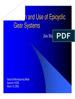 Design and Use of Epicyclic Gear Systems