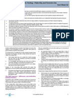 Genetic Testing-Paternity and Forensic Use Fact Sheet 22: Important Points