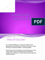 Gravimrtria de Precepitación