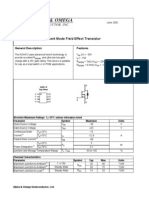 AO4413 P-Channel Enhancement Mode Field Effect Transistor: Features General Description