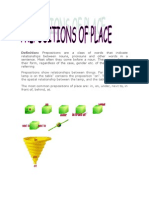 Prepositions of Place