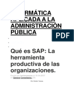 Informática Aplicada A La Administración Pública