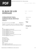 Comandos para Configurar Switch Cisco - El Blog de Luis Gonzalez