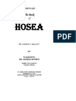 Tadros Yacoub Malaty - A Patristic Commentary On Hosea