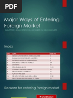 Foreign Market Entry