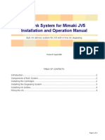 Mimaki JV5 Bulk System Manual PDF