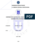 A - 5 Monografia Interpretacion Constitucional, Teoria y Criterios de Interpretacion