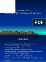 Industrial Policy Ministry of Commerce and Industry