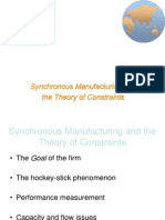 Synchronous Manufacturing and The Theory of Constraints