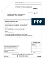 Agriculture: Cambridge International Examinations General Certificate of Education Ordinary Level