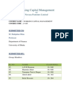 Working Capital Management: Navana Furniture Limited