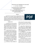 Performance of The Mechanical Rice Threshers in Davao Del Norte Agricultural Engineering