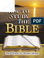 How To Study The Bible