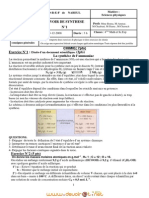 Devoir de Synthèse N°1 Lycée Pilote - Physique - Bac Math (2008-2009) Elève Marwa