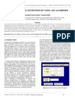 Arm Recognition Encryption by Using Aes Algorithm