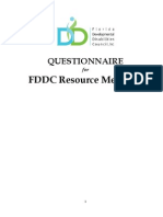 FDDC Resource Member Application