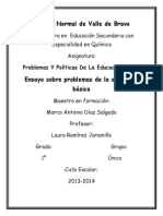 Ensayo Med Sobre Problemas de La Educacion Basica