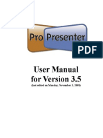 Pro Presenter 3 Manual