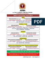 Batch Launching Year 2014: Advance Institute of Medical Studies