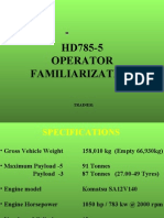 Komatsu HD785-5 - FAMILIARIZATION Presentation