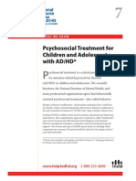 WWK07 Psycho Social Treatment For Children and Adolescents With AD