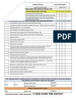 Bridge-045-Taking Over The Watch Checklist