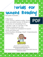 Guided Reading Materials