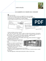 Interpretação - Rato Do Campo e Rato Da Cidade