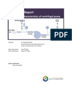 Lab Report Performance Characteristics of Centrifugal Pump