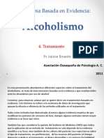 Psicoterapia Basada en Evidencia Alcoholismo Tratamiento