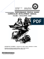 NAVEDTRA 131A1 Personnel Performance Profile Based Curriculum Development Manual Vol I Developers Guide