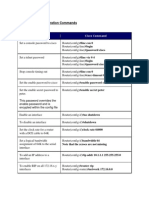 Cisco Router Configuration Commands