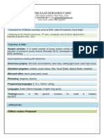 Amr Saad Mohamed - CV PDF