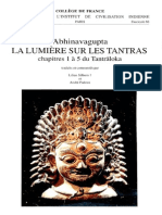 Abhinavagupta - La Lumière Sur Les Tantras, Chapitres 1 À 5 Du Tantraloka (Silburn and Padoux Edition) PDF