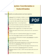 Oracoes Coordenadas e Subordinadas+Correccao