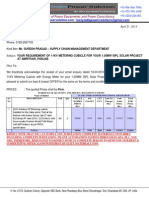 Quotation-11KV Metering Cubicle-1.05MW ISPL Solar Project-Amritsar