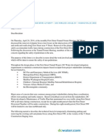 DC Water First and V Traffic Plan - Neighborhood Response Letter 2014 05 09